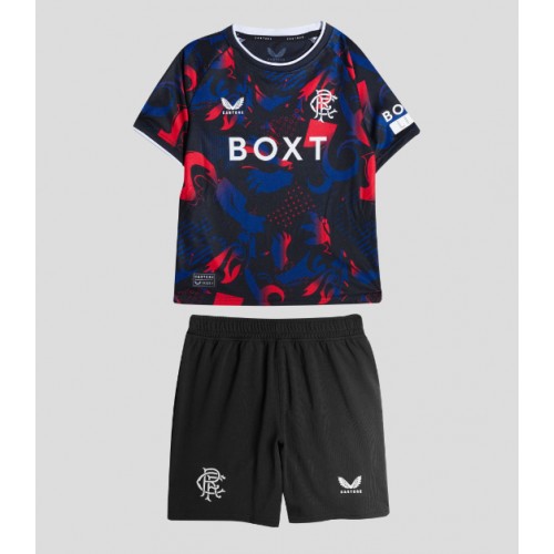 Dětský fotbalový dres Rangers 2024-25 Třetí Krátký Rukáv (+ trenýrky)